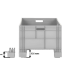 AX-8639-X PLASTİK YÜKSELTİCİ TAKOZLU KASA 600x800x470 mm - Görsel 4