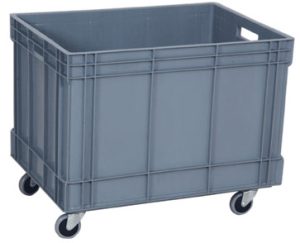 KAMASAN-KOD-2501-KT PLASTİK TEKERLEKLİ KASA 500x700x560 mm