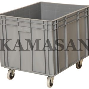 KAMASAN-SC-6542-K PLASTİK TEKERLEKLİ KASA 500x600x522 mm