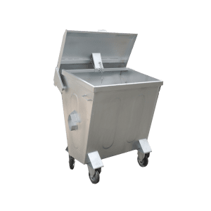 400 litre çöp konteyneri. metal galvaniz çöp konteyneri