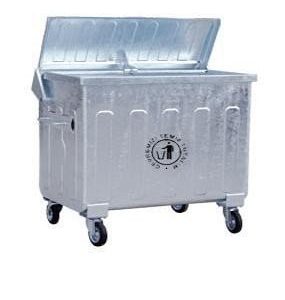 METAL GALVANİZ KONTEYNER ÇÖP KONTEYNERİ 800 LT.