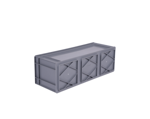 KAMASAN ST-6222 PLASTİK KASA 200x600x220 mm - Görsel 3