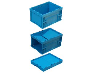KTZ-4322 PLASTİK KATLANIR KASA 300x400x230 mm - Görsel 2