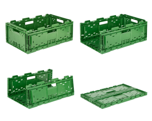 KTY-6422 PLASTİK KATLANIR DELİKLİ KASA 400x600x230 mm - Görsel 2