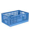 KTX-6251 PLASTİK KATLANIR DELİKLİ KASA 395x565x250 mm