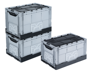KX-6434-MK PLASTİK KAPAKLI KATLANIR KASA 395x595x340 mm - Görsel 5