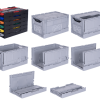 KX-6434-MK PLASTİK KAPAKLI KATLANIR KASA 395x595x340 mm - Görsel 2