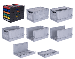 KX-6434-MK PLASTİK KAPAKLI KATLANIR KASA 395x595x340 mm - Görsel 2