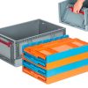 KX-4629 PLASTİK KATLANIR KAPALI KASA 400x600x290 mm - Görsel 2