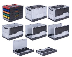 KX-4640-MK PLASTİK KAPAKLI KATLANIR KAPALI KASA 395x5955x400 mm - Görsel 2